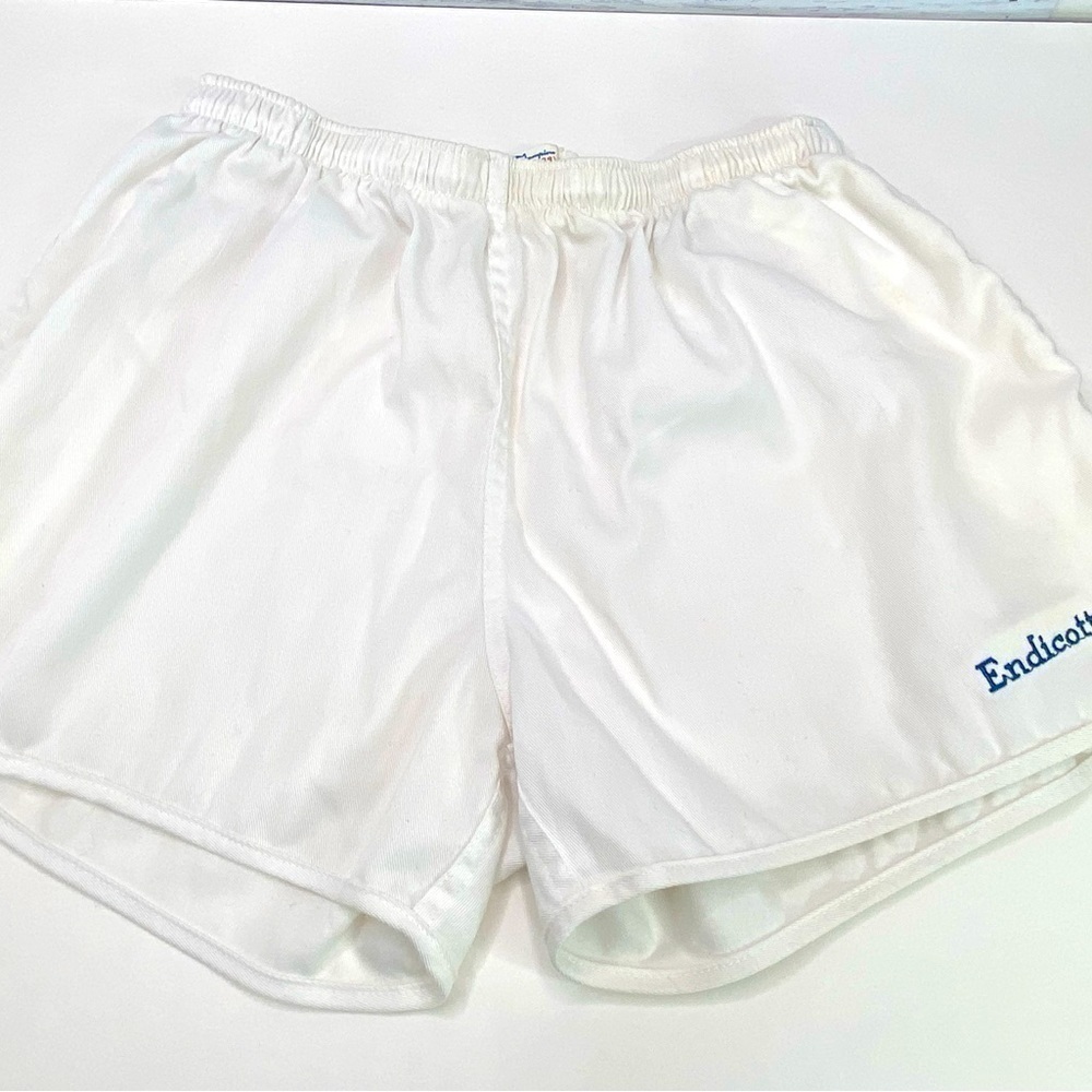 Vintage champion USA polyester cotton shorts women’s large L Endicott college